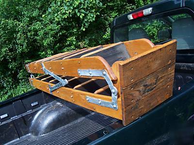 Putnam vintage rolling oak ladder