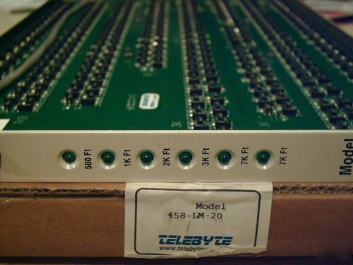 Telebyte 458-lm-20 line module loop simulator 2805-0532