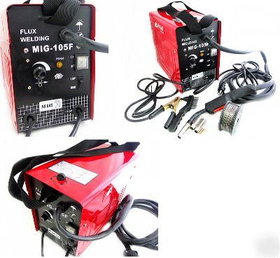 105 flux core wire mig welder w/cooling fans 