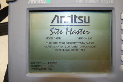 Anritsu site master S331B antenna cable analyzer