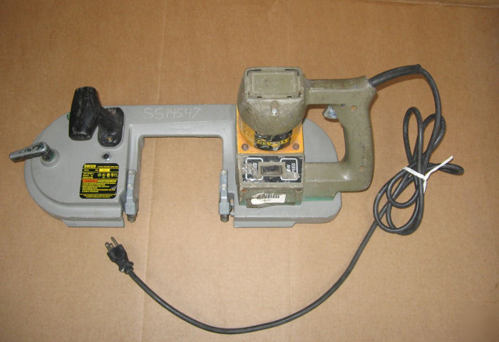 Electric hand held band saw 4 3/4