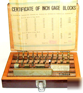 Gage block 36 pc set inspection precision tools tooling