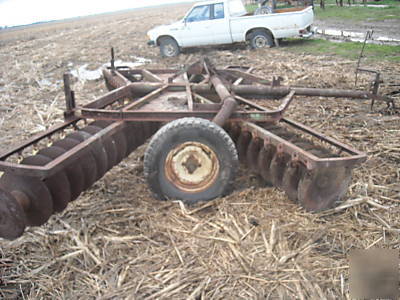 John deere 14' wheel disk disc hyd lift pull type nice