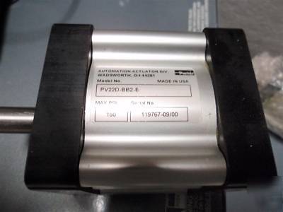 New parker automation actuator PV22D-BB2-e 150PSI 