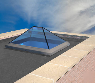 Rooflight skylight frameless glass design