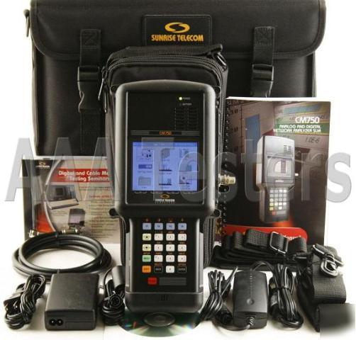 Sunrise telecom CM750 ip cable modem analyzer cm 750