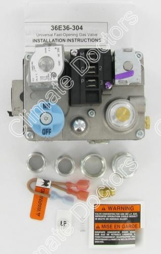 White rodgers 36E36-304 carrier EF32CW190 hsi gas valve