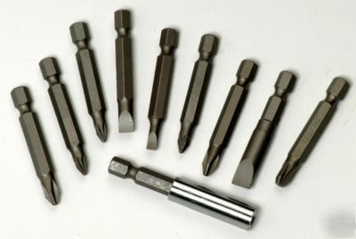 Worldwide tools 10 pc power screwdriver bits cr-v (678)