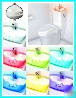 + led aqua light for shop bar & home toilet water wc +