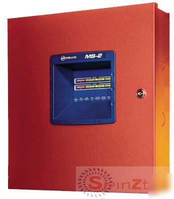 Fire-lite ms-2 2 zone fire alarm control panel, class b