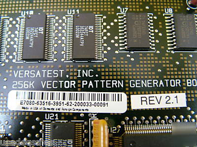 Hp versatest 256K vector pattern gen. pcb E7080-63516