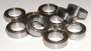 Lot 10 radial bearings 4X8X3 stainless shielded ABEC3