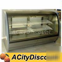 Tor-rey 24 cuft refrigerated curved glass s/s deli case