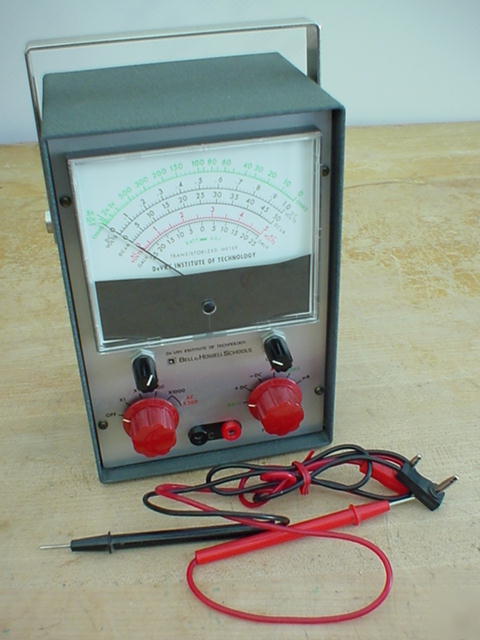 Vintage devry bell&howell schools transistorized meter