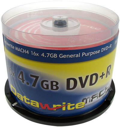 50 datawrite red mach 4 16X dvd+r blank dvd discs