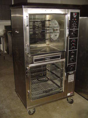 Bki revolving chicken rotisserie, warmer. model lmws 