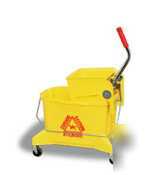 Continental yellow combo mop bucket/wringer 26QT