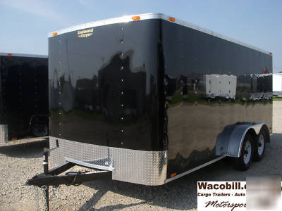 Enclosed 7 x 16 rear ramp trailer waco bill dallas area