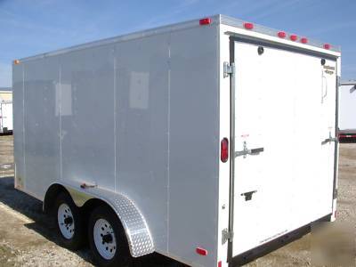 Enclosed 7 x 16 rear ramp trailer waco bill dallas area