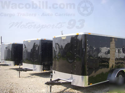 Enclosed 7 x 16 rear ramp trailer waco bill dallas area