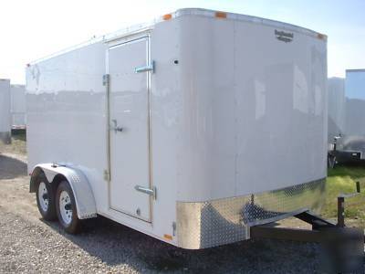 Enclosed 7 x 16 rear ramp trailer waco bill dallas area