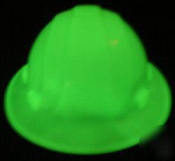 Glow in the dark full brim omega ii hardhat hard hat 