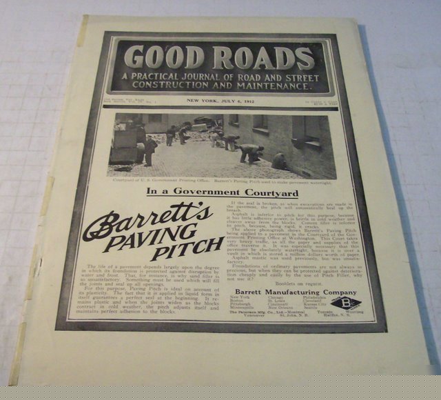 Good roads 1912 construction magazine vol.42, no.1