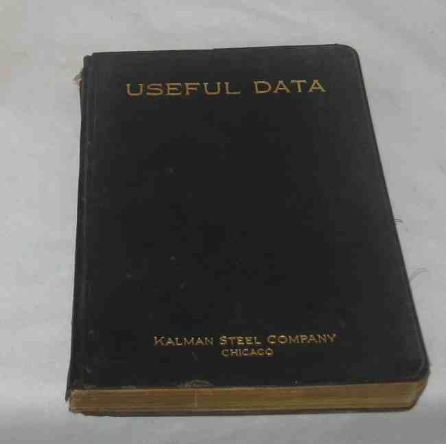 Kalman steel co. useful data reinforced cocrete 1927