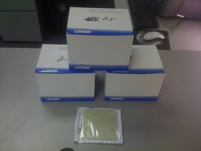 Leviton blank wall plates ivory - (lot of 75)