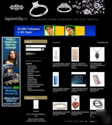 Established jewelry internet website business for sale