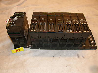 Ge fanuc 90-30 10-slot cpu base w/ 7 modules