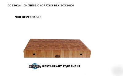 John boos chinese chopping block square 30X24X4- 