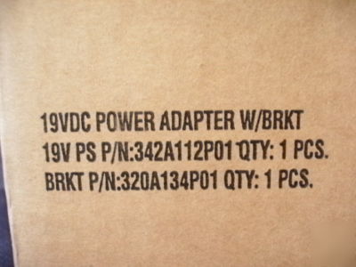 New 19 volt d c power supply 3.2 amps, with mount 