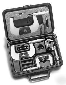 New fowler 4 piece swiss style micrometer set 0