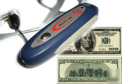 New mini key counterfeit money detector 2-in-1 keychain