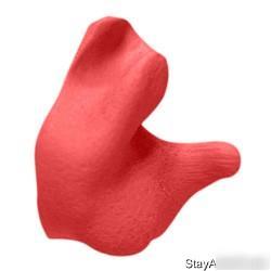 Radians custom molded earplugs 10 minute fit - red