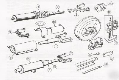 New 129162A1 case 650G-h 750H 850D-e-g-h track adjuster