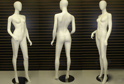 No face white color full size female mannequin rpf-1