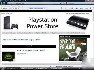 Professional 'playstation 3' website business for sale 