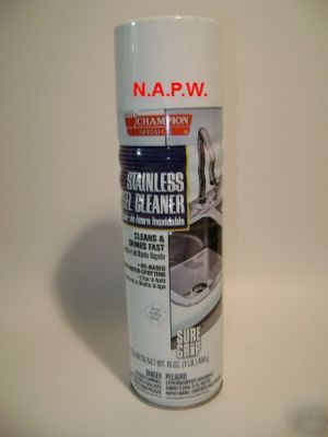 Stainless steel cleaner oil based 16 oz