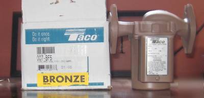 Taco 007-BF5 water circulator pump for radiant, bronze