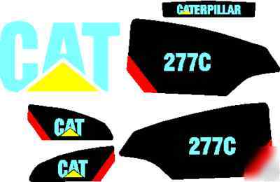 Asv bobcat case cat deere jcb takeuchi loader decals