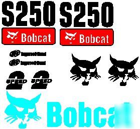 Asv bobcat case cat deere jcb takeuchi loader decals
