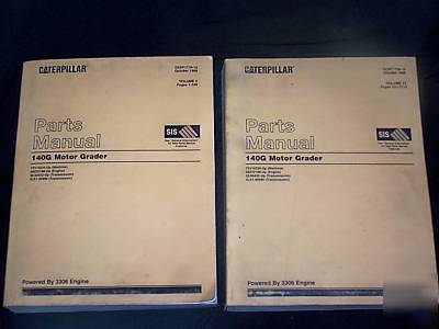 Caterpillar parts mnaual 140G motor grader volume 1 & 2