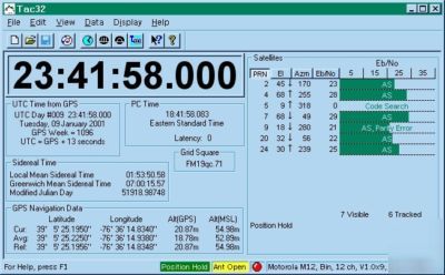 Cns clock sync pc to gps 1PPS rs-232 atomic w/ software