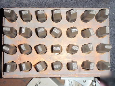 Force 3/8THS steel stamping letter set usa made nice 