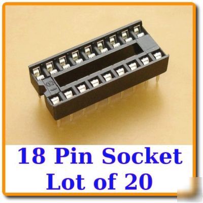 New 20X 18 pin dil dip ic socket 8-14-16 pin available