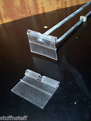 New flip scan label holders peghook price tag 100 pc 