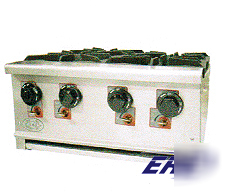 New nsf-approved 4-burner countertop hot plate gas 24