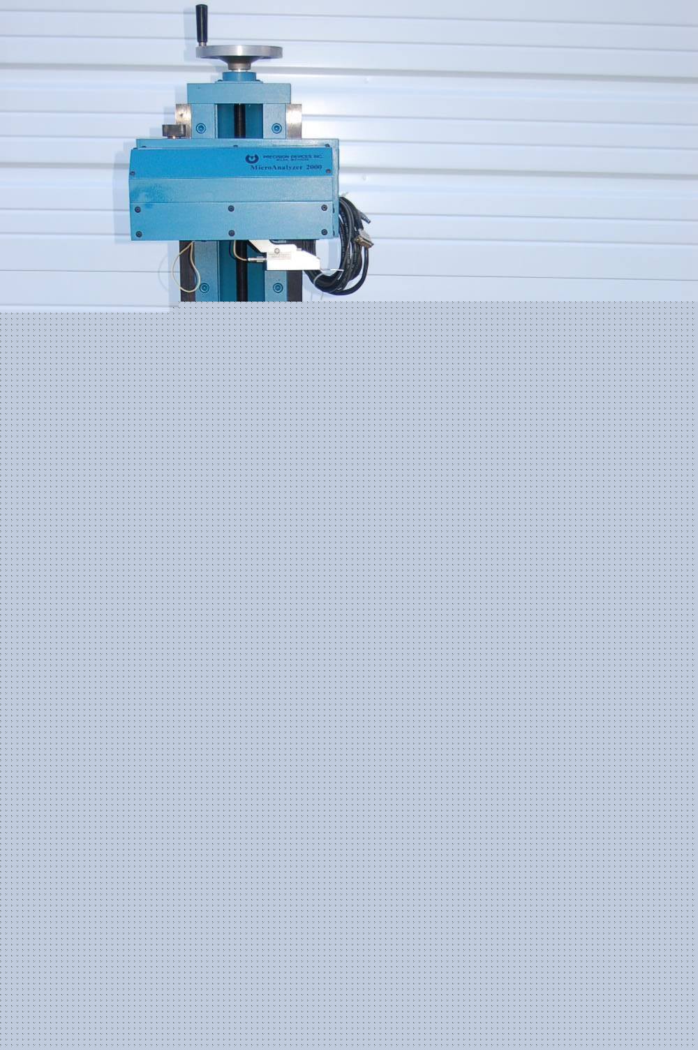 Pd microanalyzer 2000 profilometer surface analysis